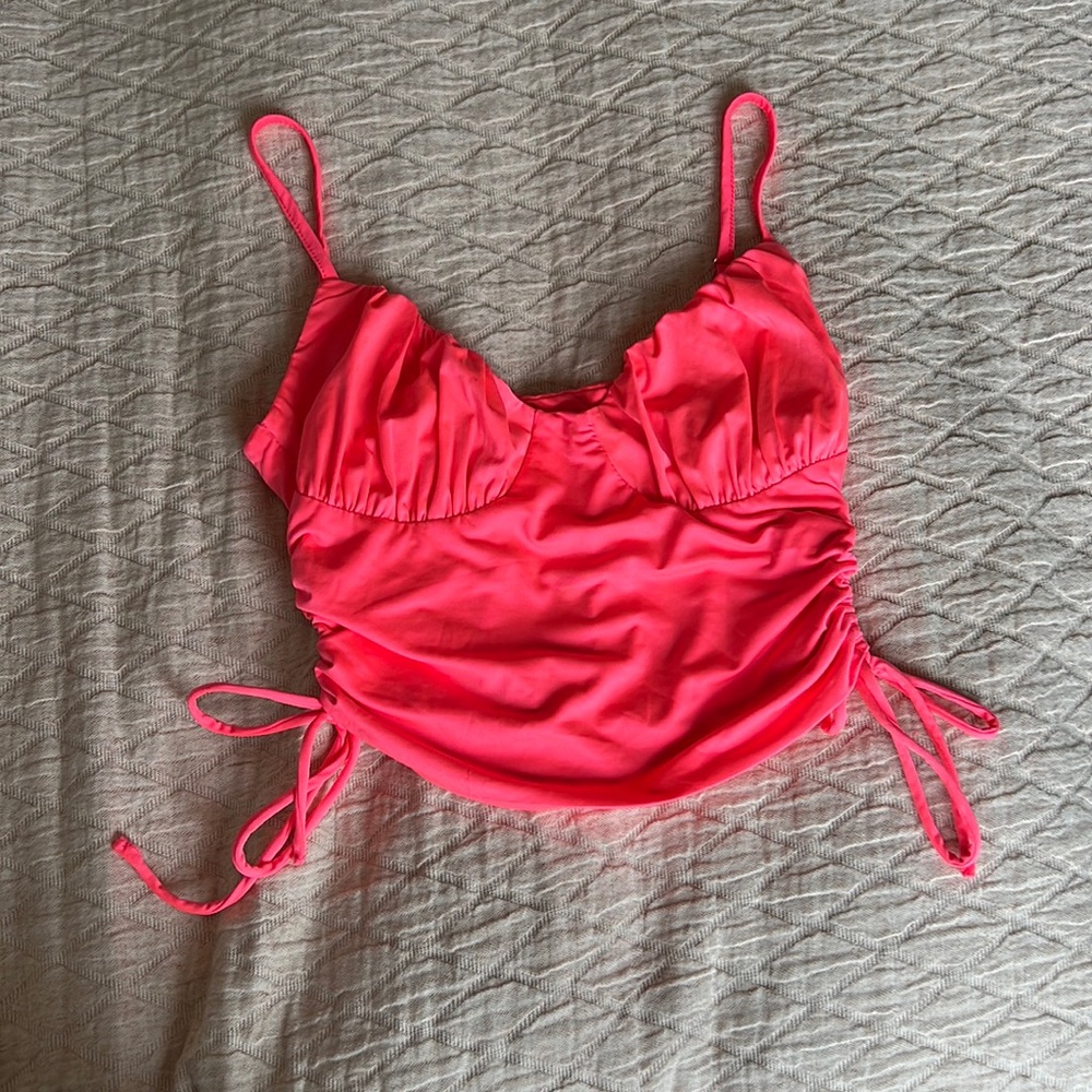 Princess Polly hot pink neon top